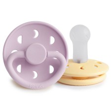 FRIGG MOON PHASE SILICONE PACIFIER PALE DAFFODIL/SOFT LILAC 6-18m 2s