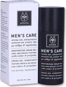 Apivita Mens Care Moisturizing Cream-Gel With Cedar & Propolis x 50ml
