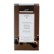 KORRES PERMANENT HAIR COLORANT ARGAN OIL ADVANCED COLORANT 6.77 DARK CHOCOLATE 50ML