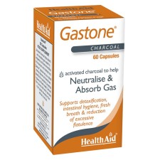 Health Aid Gastone x 60 Capsule - Activated Charcoal To Help Neutralise & Absorb Gas
