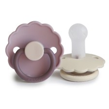 Frigg Daisy Silicone Pacifier Lavender Haze/Cream 6-18 months 2s