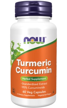Now Turmeric Curcumin 60 Vegetarian Capsules