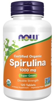 Now Foods - Spirulina Double Strenght 1000mg x 120 Tablets