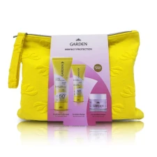 Garden Perfect Protection Promo Pack - Sunscreen Lotion For Face & Body SPF50+ 75ml + Sunscreen Face Cream SPF50+ 25ml + Anti-Wrinkle Cream For Face & Eyes 50ml + Garden Large Bag