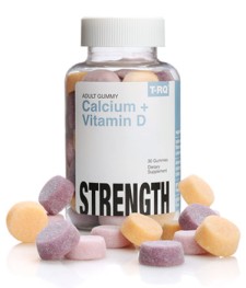 T-RQ Calcium 250mg + Vitamin D 30 Chewable Gummies For Adults