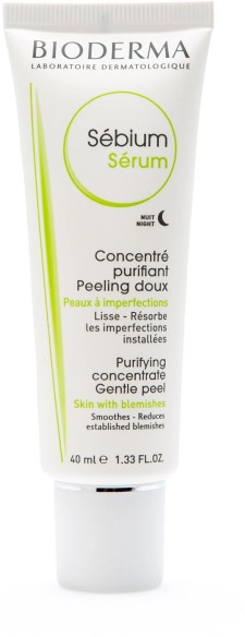 Bioderma Sebium Night Serum, Purifying Concentrate For Gentle Peel 40ml