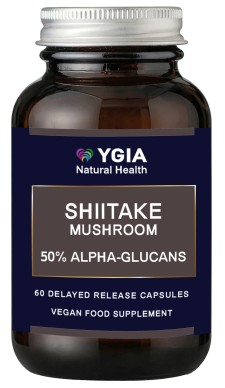 Ygia Shiitake Mushroom 50% A-Glucans 60 Caps