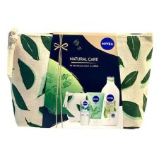 NIVEA NATURAL CARE GIFT PACK: PURIFYING CLEANSING GEL 150ml, NATURALLY GOOD ALOE BODY LOTION 350ml & MAGNESIUM DRY DEO ROLL-ON 50ml