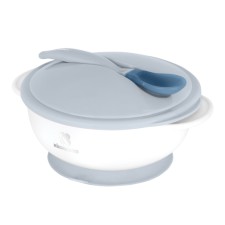 Kikka Boo Bowl with Heat Sensing Spoon Blue