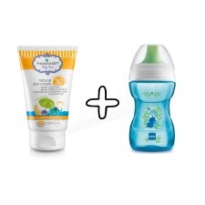 Pharmasept Baby Care Natural Sun Cream 30Spf x 100ml + Gift Mam Fun To Drink Cup 8m+ x 270ml