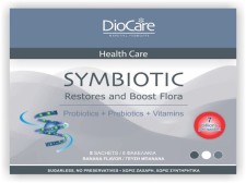 DioCare Symbiotic x 10 Chewable Tablets -  A Mixture Of Symbiotics (Probiotics & Prebiotics)