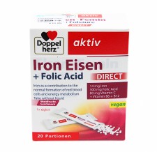 Doppelherz Iron Eisen + Folic Acid Direct x 20 Sachets