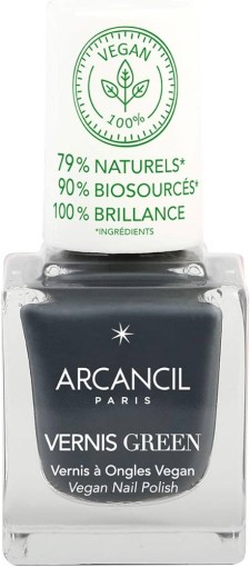 Arcancil Vernis Green Vegan Nail Polish Charbon No 600