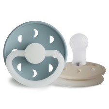 Frigg Moon Phase Silicone Pacifier Stone Blue Night/Cream Night 0-6 months 2s