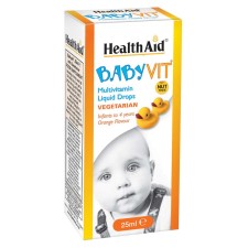 Health Aid Baby Vit x 25ml - Multivitamin Liquid Drops For Infants