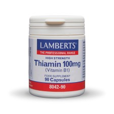 Lamberts Θειαμίνη (Βιταμίνη B1) υψηλής ισχύος 90 Κάψουλες Lamberts Θειαμίνη (Βιταμίνη B1) υψηλής ισχύος 90 Κάψουλες