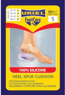 Uriel Foot Care 100% Silicone Heel Spur Cushion 307 One Pair Small