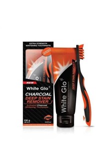 WHITE GLO CHARCOAL DEEP STAIN REMOVER TOOTHPASTE 100ML