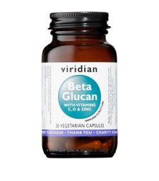 VIRIDIAN BETA GLUCAN WITH VITAMIN C, D & ZINC 30CAPSULES