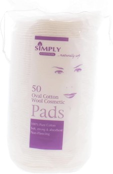 Simply Cotton Oval Cosmetic 50 Pads