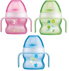 MAM STARTER CUP 4m+, BABYS FIRST CUP 150ML VARIETY OF 3 COLOURS 1PIECE