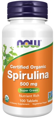 Now Foods - Spirulina 500mg x 100 Tablets