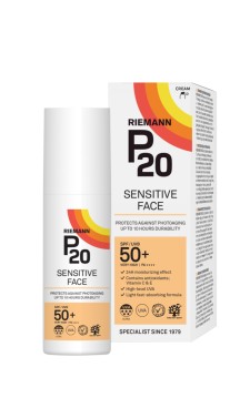 P20 Αντηλιακή Προσώπου Με Προστασία Spf50+ 50ml