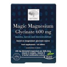New Nordic Magic Magnesium Glycinate 60Tabs New Nordic Magic Magnesium Glycinate 60Tabs