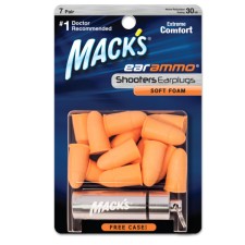 Macks Shooting Ear Ammo Soft Foam Earplugs 7 pairs