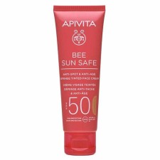 Apivita Bee Sun Safe Anti-Spot & Anti-Age Defense Tinted Face Cream SPF50+ x 50ml