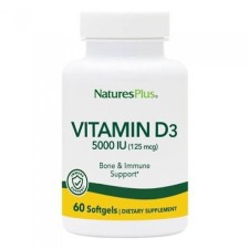 Natures Plus Vitamin D3 5000 IU 60 Softgels Natures Plus Vitamin D3 5000 IU 60 Softgels