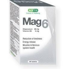 AGETIS MAG6, MAGNESIUM+ VITAMINE B6 56TABLETS