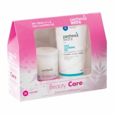 PANTHENOL EXTRA BEAUTY CARE HYDRATION SET. INCLUDES DAY CREAM SPF15 50ML & FACE CLEANSING GEL 150ML