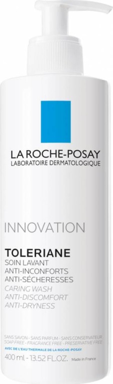 LA ROCHE POSAY TOLERIANE CARING WASH, ΚΑΘΑΡΙΣΜΟΣ ΠΡΟΣΩΠΟΥ ΓΙΑ ΚΑΝΟΝΙΚΟ, ΞΗΡΟ, ΕΥΑΙΣΘΗΤΟ ΔΕΡΜΑ 400ΜΛ