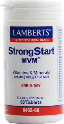 Lamberts Strong Start MVM x 60 Tablets - A Multi Nutrient Formula For Women Trying To Conceive, Already Pregnant Or Breastfeeding