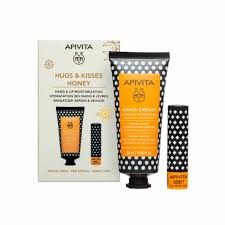 Apivita Hugs & Kisses Honey Hand And Lip Moisturization Orange 2Pcs