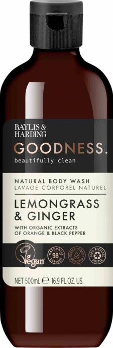 Baylis & Harding Natural Body Wash Lemongrass & Ginger 500ml