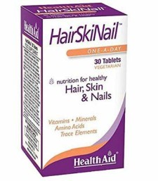 HEALTH AID HAIR SKIN NAIL, NUTRITION FOR HEALTHY HAIR, SKIN & NAILS 30TABLETS