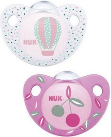 Nuk Trendline Silicone Soother 6-18m x 2 Pieces