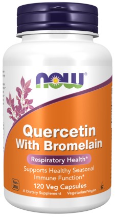 Now Foods - Quercetin With Bromelain x 120 Veg Capsules