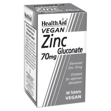 Health Aid Zinc Gluconate 70mg x 90 Tablets