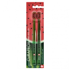 Curaprox 5460 Ultra Soft Duo Watermelon Toothbrush x2