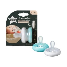 Tommee Tippee Breastlike Soother 6-19m x 2 Pieces