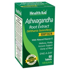 Health Aid Ashwagandha Root Extract x 60 Veg Tablets