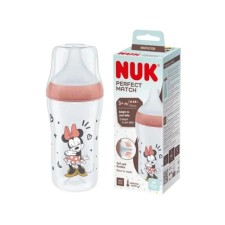 Nuk Perfect Match Bottle 260ml Silicone Mickey/Minnie 0-3m