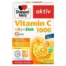 Doppelherz Vitamin C 1gr + D3 + Zinc 30 Tabs