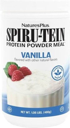 Natures Plus Spiru-Tein Vanilla 480gr, Φυτικό Ρόφημα Πρωτεΐνης Και ...