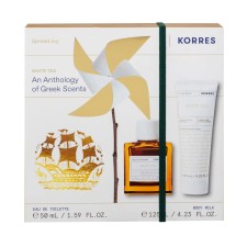 Korres Spread Joy White Tea EDT 50ml & Body Milk 125ml Gift Set