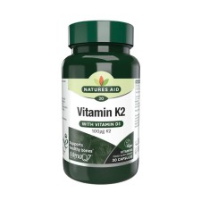 Natures Aid Vitamin K2 MenaQ7 100μg 30 Κάψουλες με Βιταμίνη D3 για ... Natures Aid Vitamin K2 MenaQ7 100μg 30 Κάψουλες με Βιταμίνη D3 για ...