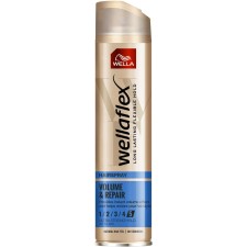 Wella Wellaflex Volume & Repair No.5 Ultra Strong Hold Hairspray 250ml Wella Wellaflex Volume & Repair No.5 Ultra Strong Hold Hairspray 250ml